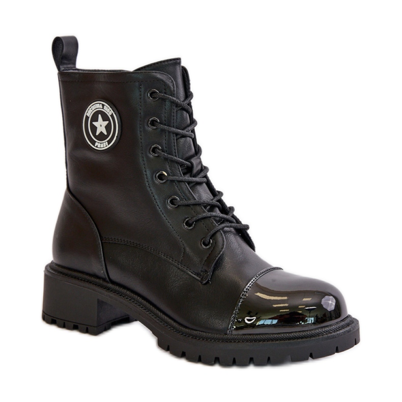 Bottes de travail pour femmes noires le noir