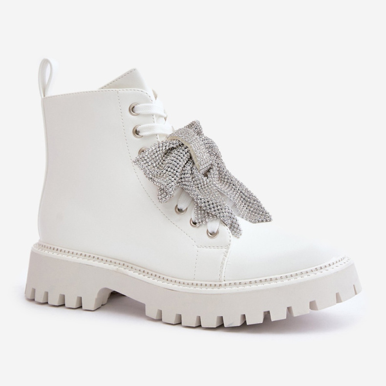 Bottes 7603A Blanc blanche