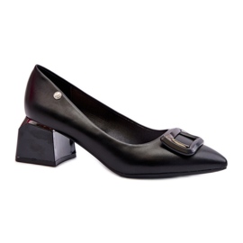 Escarpins à talons bas femme Noir le noir