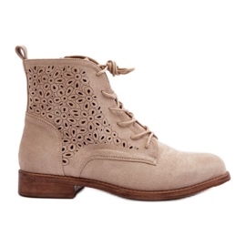 Boots à tige ajourée S.Barski Beige Clair Boots à tige ajourée S.Barski Beige Clair