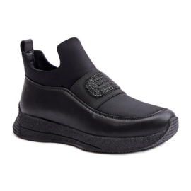 ARTIKER Chaussures de sport à enfiler pour femmes Noir