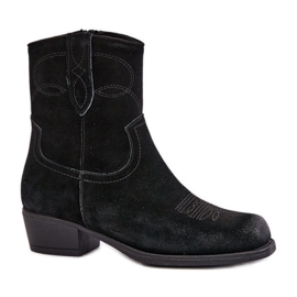 Sergio Leone Bottes cowboy femme noires
