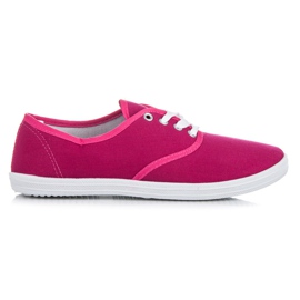 Baskets à lacets New Age rose
