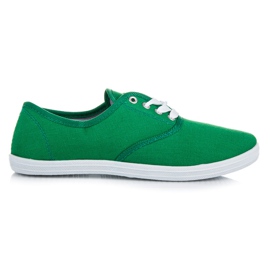 Baskets à lacets New Age vert