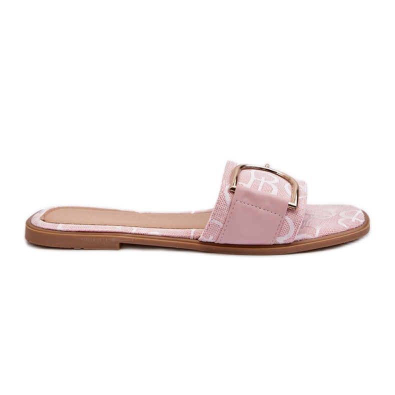 Tongs pour femmes avec décoration rose