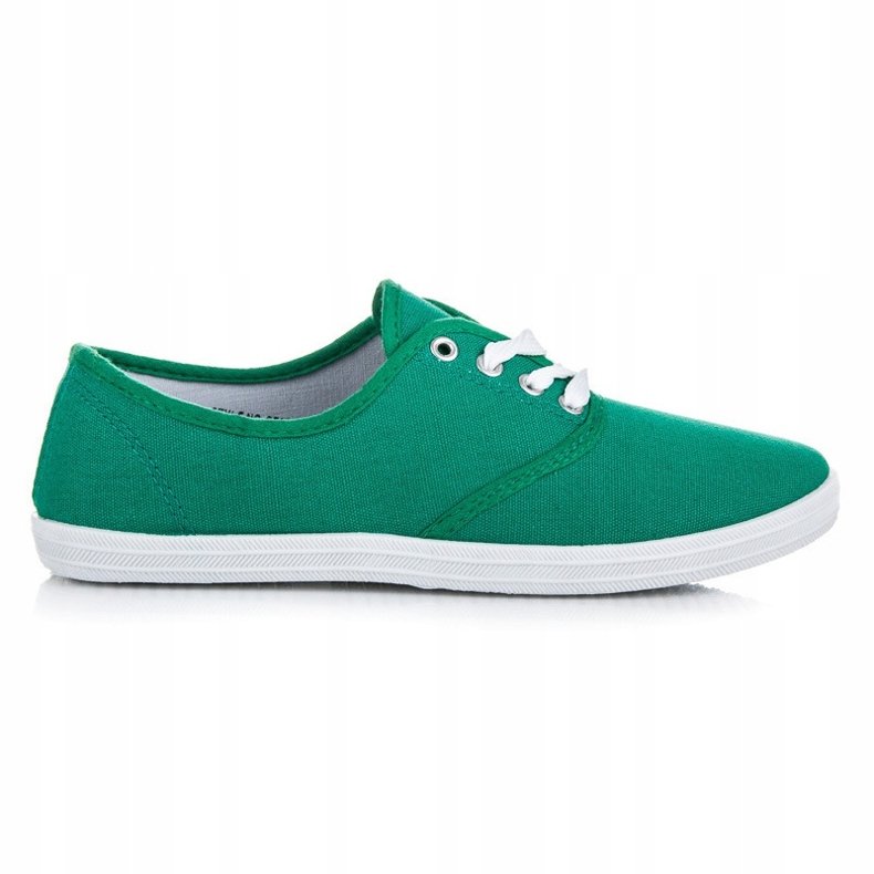 Baskets à lacets New Age vert