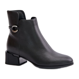 Vinceza Bottines isolées à talons pour femme Noir le noir