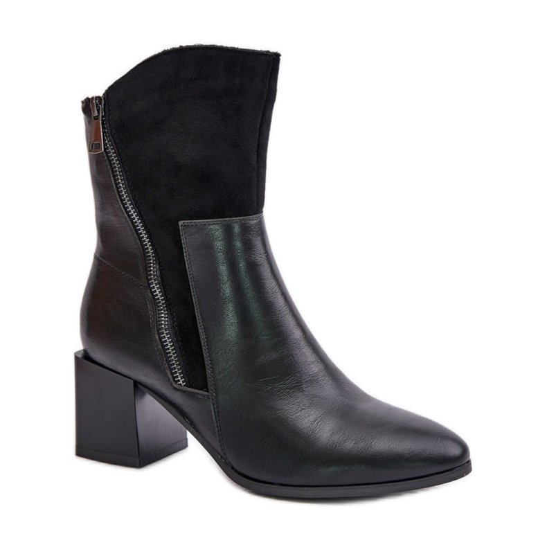 Bottines isolées à talons pour femme Noir le noir