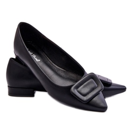 Ballerines classiques avec décoration noir