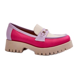 Mocassins femme Zazoo Beige multicolore