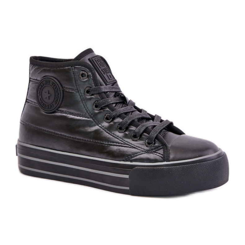 Baskets isolées femme Big Star Black le noir