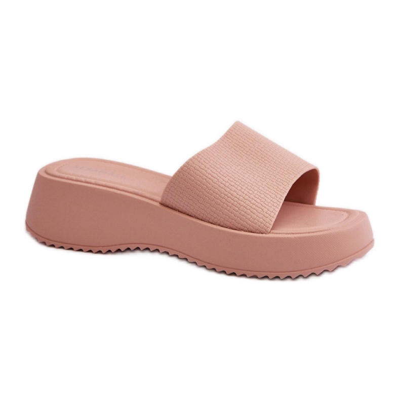 Chaussons plateforme femme Rose Chaussons plateforme femme Rose