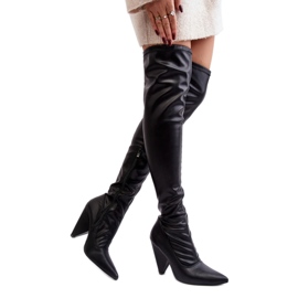 Cuissardes à talons hauts Noir le noir