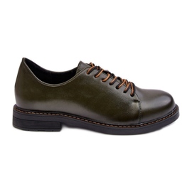 Chaussures à lacets femme vertes