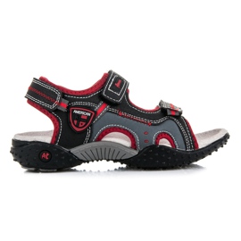 American Club Sandales Garçons Fermées Avec Velcro noir