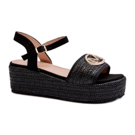 Sandales plateforme femme Noir le noir