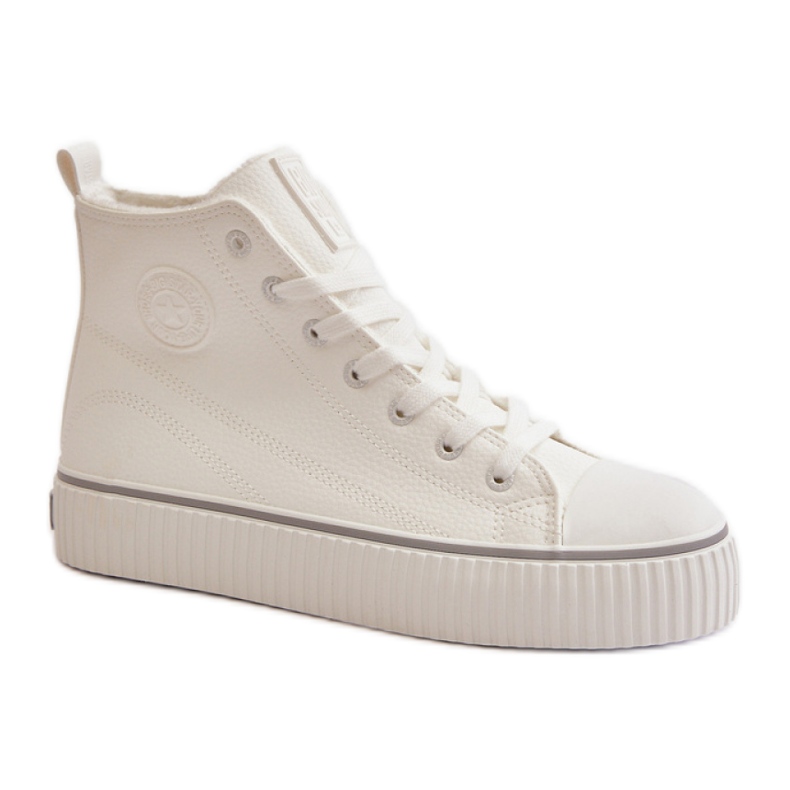 Baskets pour femmes sur la plateforme Big Star White blanche Baskets pour femmes sur la plateforme Big Star White blanche