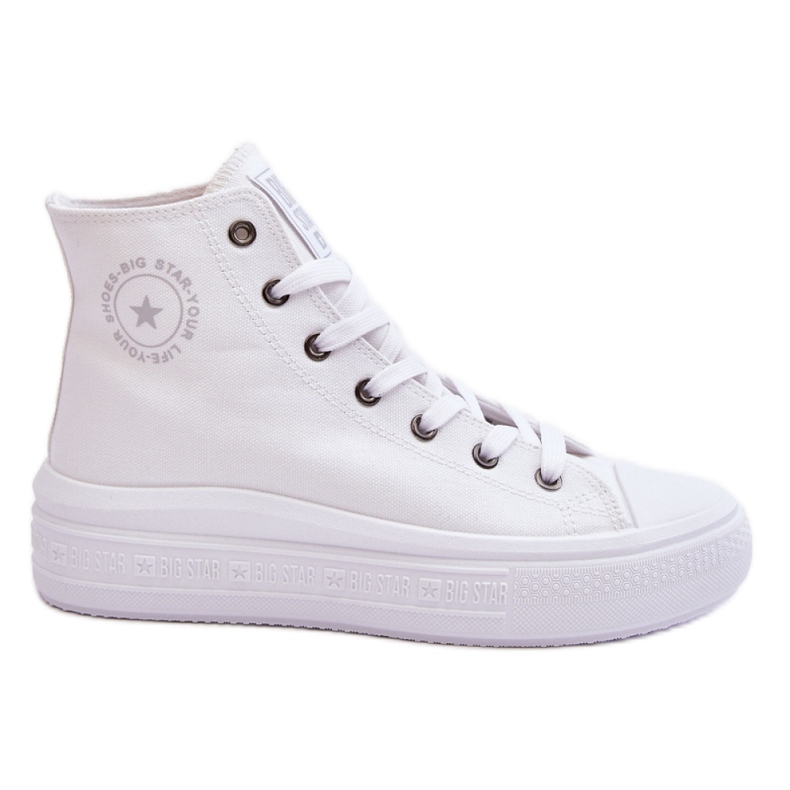 Baskets hautes Big Star blanches pour femmes Baskets hautes Big Star blanches pour femmes