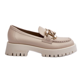 Mocassins femme élégants Chebello Beige