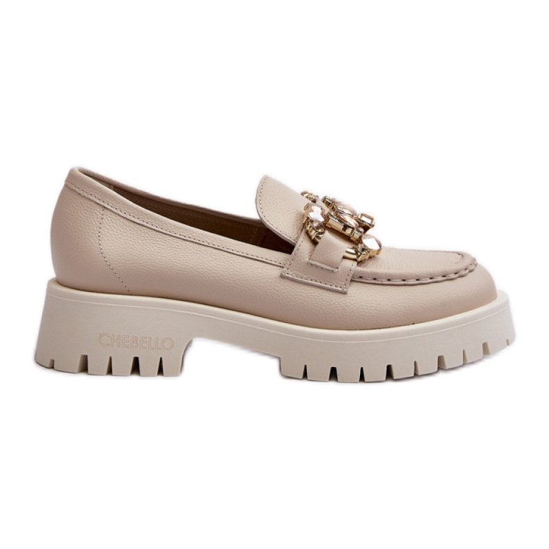 Mocassins femme élégants Chebello Beige