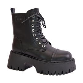 Goe Bottes de travail isolées noires pour femmes le noir