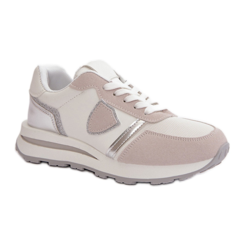 Chaussures De Sport Pour Femmes Avec Paillettes Blanches