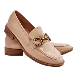 WS1 Mocassins femme Beige Classique
