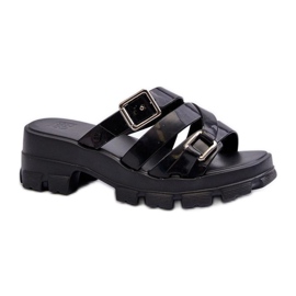 Tongs à talon bas femme Zaxy Noir le noir