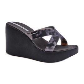 Ipanema Sandales compensées femme noires le noir