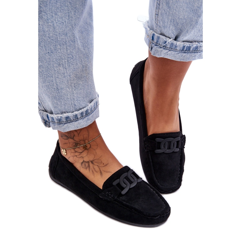 Step in style Mocassins Modèle Rabell DF711 Noir - Entrez avec style le noir
