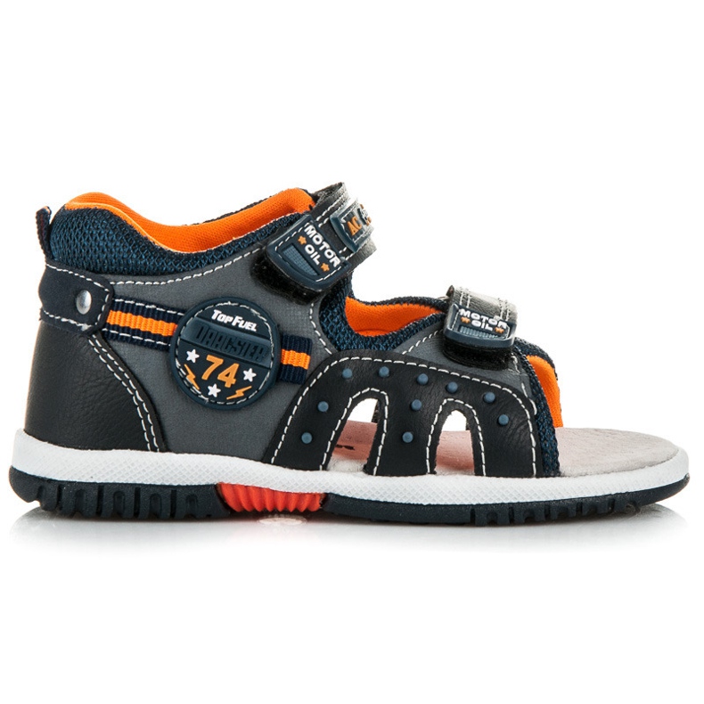 American Club Sandales velcro garçon bleu