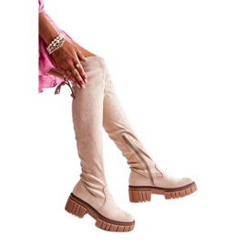 Step in style Bottes Modèle Cheera UK105P Beige Clair - Entrez avec style