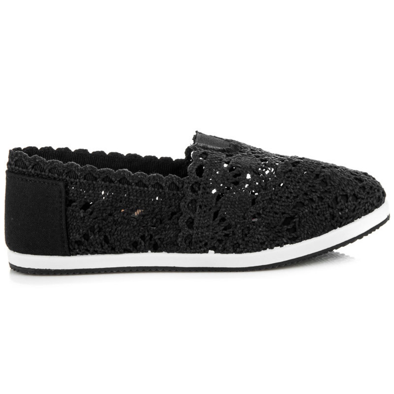 Seastar Slippers en dentelle noire Seastar Slippers en dentelle noire