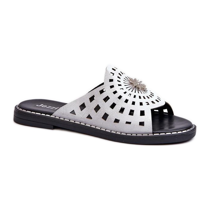 Step in style Sandale Tongs Modèle Ebirena RMR2266-4 Argent - Entrez avec style gris