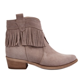 Step in style Bottes Modèle Zazoo 3430 Cappuccino - Entrez avec style beige