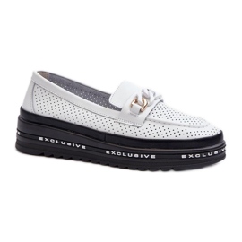 Step in style Mocassins Modèle S.Barski LR618 Blanc - Entrez avec style blanche