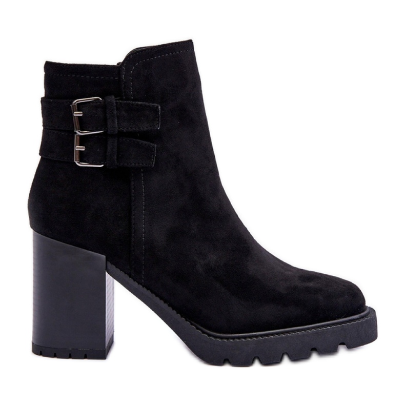 Step in style Bottes Modèle Makeline H8-526 Daim Noir - Entrez avec style le noir