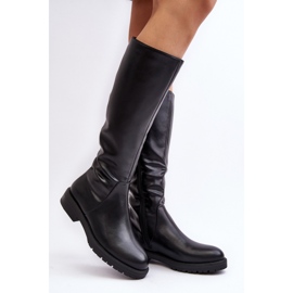 Step in style Bottes Modèle Saraseini KZ541 Noir - Entrez avec style le noir