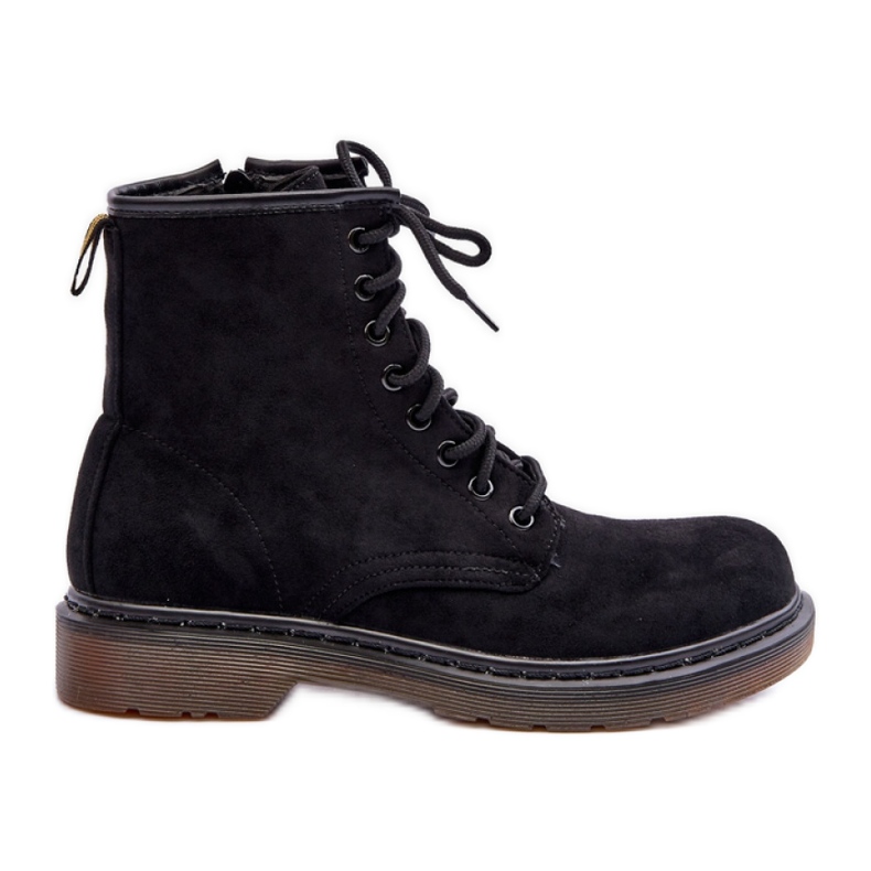 Step in style Modèle Workers Asteoris H1080 en daim noir - Entrez dans le style le noir