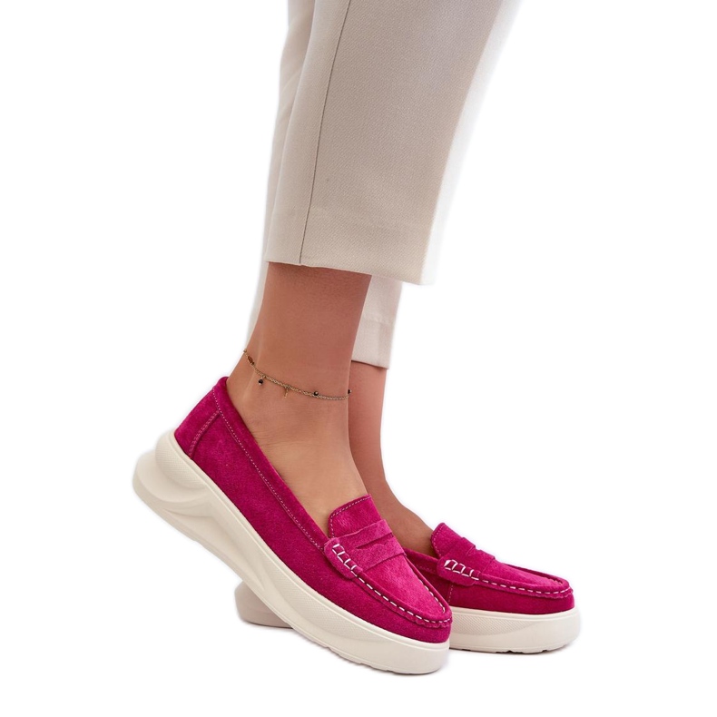 Step in style Mocassins Modèle Filidia 24PB18-6889 Fuchsia - Entrez avec style rose