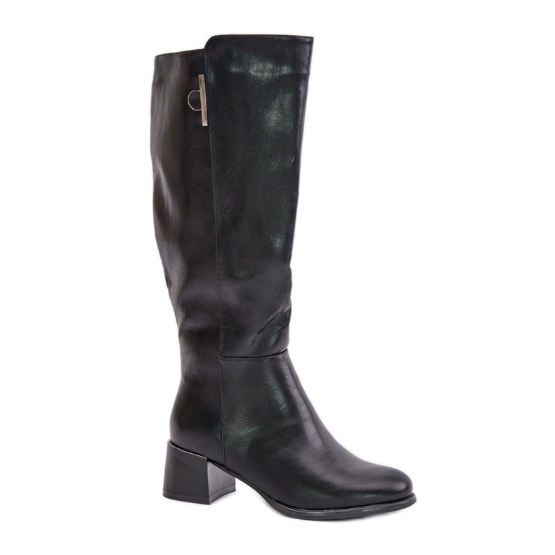 Step in style Bottes Modèle Izanae RMR2481-3 Cuir Noir - Entrez avec style le noir