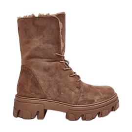 Step in style Workers Model Frendo DA96P Daim Beige Foncé - Entrez dans le style