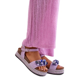 Step in style Sandales Modèle S.Barski HY056 Violet - Entrez avec style