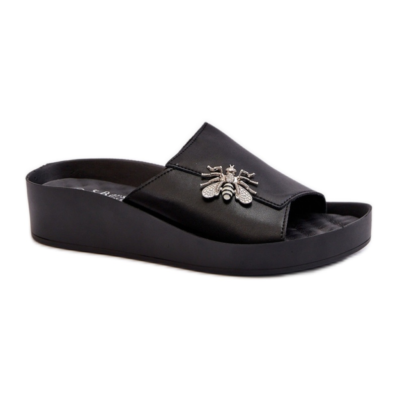 Step in style Sandale Tongs Modèle S.Barski KV27-015 Noir - Entrez avec style le noir