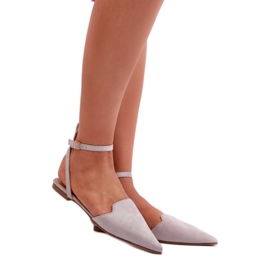 Step in style Ballerines Modèle Ellesara JH257P Gris - Entrez avec style