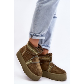 Step in style Bottes de neige Modèle Milson AA-21 Vert - Entrez avec style