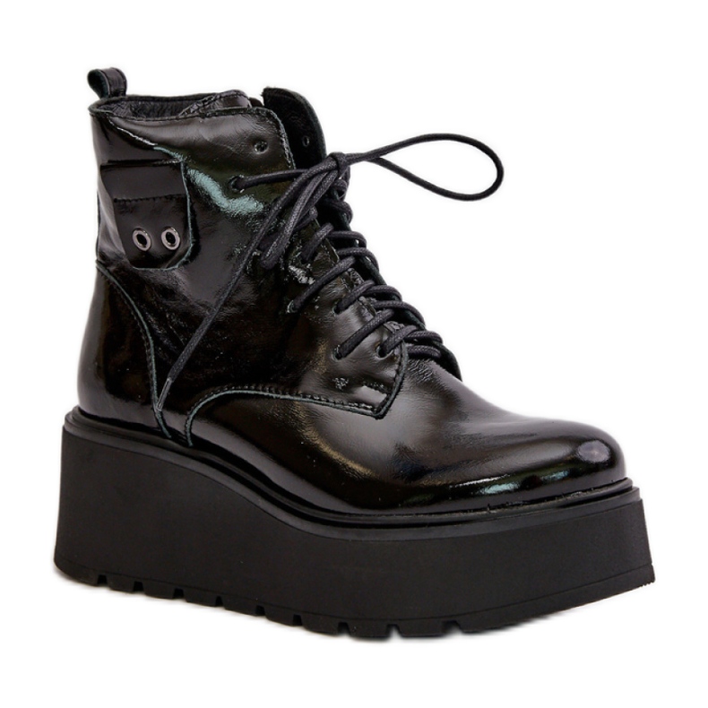 Step in style Bottes Modèle Zazoo 60499 Cuir Noir - Entrez avec style le noir