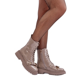Step in style Bottes Modèle S.Barski MR870-67 Beige Lakier - Entrez avec style