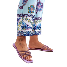 Step in style Sandale Tongs Modèle Leomi 5628-2 CLA-1 Violet - Entrez avec style