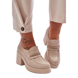 Step in style Chaussures Modèle Gelanor 20157 Cuir Beige - Entrez avec style